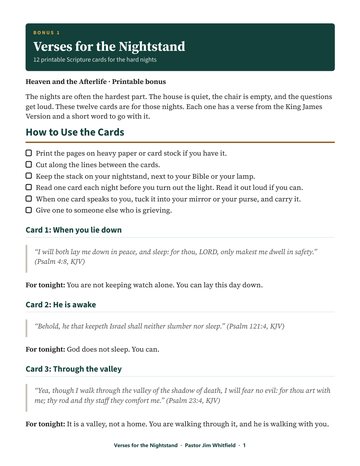 Verses for the Nightstand